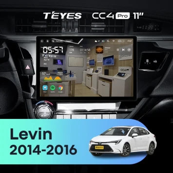 Штатная магнитола Teyes CC4 Pro 12/256 Toyota Levin 1 E180 (2014-2016) Тип-B (11")