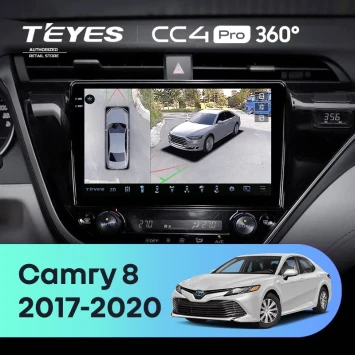 Штатная магнитола Teyes CC4 Pro 360 12/256 Toyota Camry 8 XV 70 (2017-2020) F1
