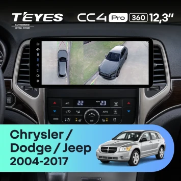 Штатная магнитола Teyes CC4 Pro 12.3" 360 12/256 Dodge Ram 3500 (2006-2012)
