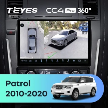 Штатная магнитола Teyes CC4 Pro 360 8/128 Nissan Patrol Y62 (2010-2020) F2 (11")