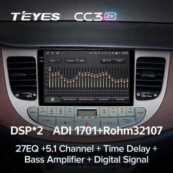 Штатная магнитола Teyes CC3 2K 6/128 Hyundai Rohens Genesis (2008-2013) F1