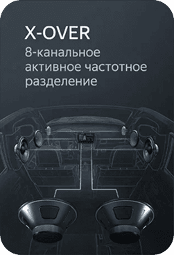 X-OVER — 8-канальное активное частотное разделение